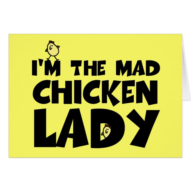 Ik ben de gekke kippendame. (Voorkant Horizontaal)