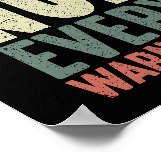 Ik ben de gekke verpleegster waar iedereen je voor poster (Hoek)