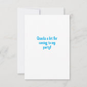 Ik ben de gelukkige, dank je wel kaart (Achterkant)