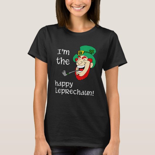 Ik ben de gelukkige kabouter hilarisch St Patrick' T-shirt (Voorkant)