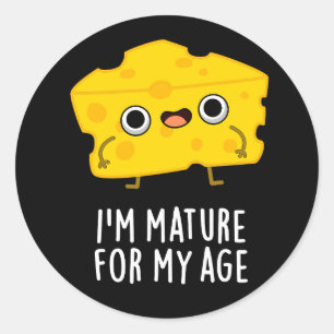 Ik ben de gemoederen van mijn jonge grappige kaak, ronde sticker
