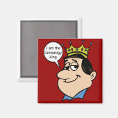 Ik ben de genealogie koning magneet (Voorkant / Achterkant)