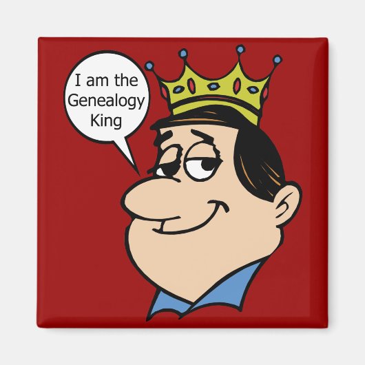 Ik ben de genealogie koning magneet (Voorkant)