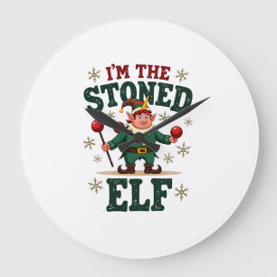 Ik ben de gestoneerde elf vintage kerst dabbing Un Grote Klok
