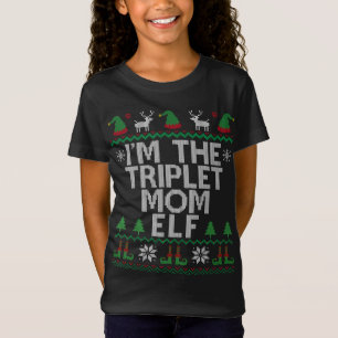 Ik ben de getierde vader Elf Funny Family Matching T-shirt