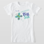 Ik ben de geweldige Big Sis Whimsical Butterfly T-shirt (Laagn)