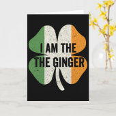 Ik Ben De Ginger Dibs Op De Rode Kop Funny St Patr Kaart (Gele Bloem)