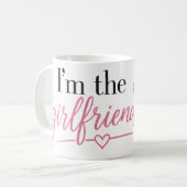 Ik ben de Girlfriend-mok Koffiemok (Voorkant links)