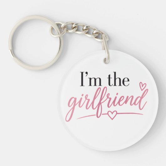 Ik ben de Girlfriend-sleutelhanger Sleutelhanger (Voorkant)