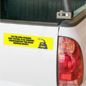 Ik ben de God die conservatief vreest Bumpersticker (Op Truck)