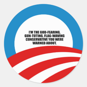 Ik ben de God die conservatief vreest Ronde Sticker