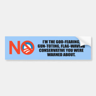 Ik ben de godvrezende conservatief bumpersticker