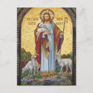 "IK BEN DE GOEDE HERDER" Johannes 10:11 Mozaïek Ku Briefkaart