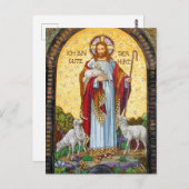 "IK BEN DE GOEDE HERDER" John 10:11 Mozaïek Art Briefkaart (Voorkant / Achterkant)