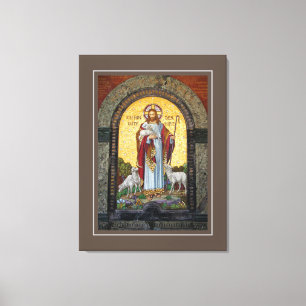 "IK BEN DE GOEDE HERDER" John 10:11 Mozaïek Art Canvas Afdruk