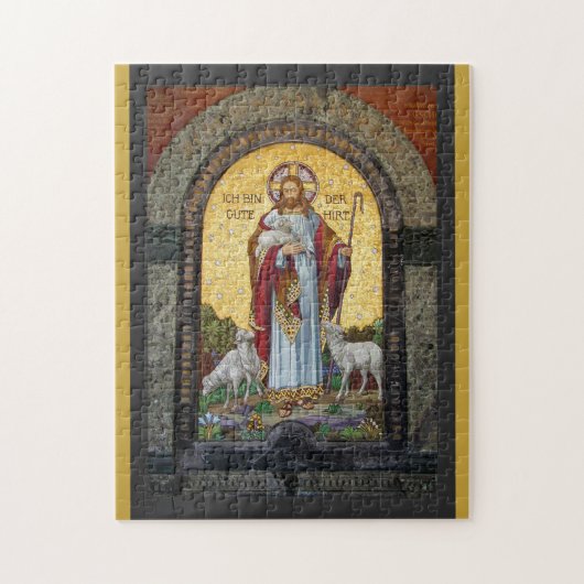 "IK BEN DE GOEDE HERDER" John 10:11 Mozaïek Art Legpuzzel (Verticaal)