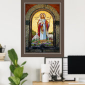 "IK BEN DE GOEDE HERDER" John 10:11 Mozaïek Art Poster (Thuiskantoor)