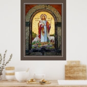"IK BEN DE GOEDE HERDER" John 10:11 Mozaïek Art Poster (Keuken)