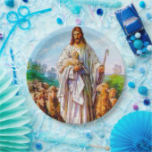 Ik ben de goede Shepherd John 10:7-21 Papieren Bordje (Feest)