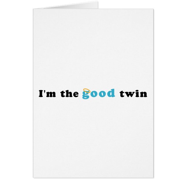 Ik ben de goede tweeling (Voorkant)