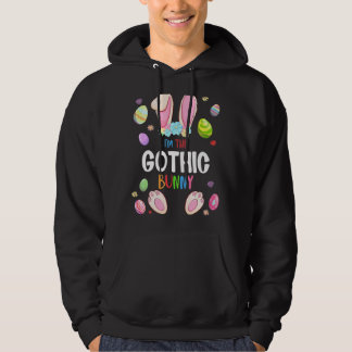 Ik ben de Gothic Bunny Easter Party Matching Famil Hoodie