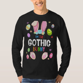 Ik ben de Gothic Bunny Easter Party Matching Famil T-shirt