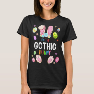 Ik ben de Gothic Bunny Easter Party Matching Famil T-shirt