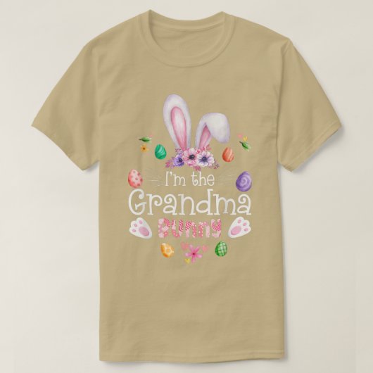 Ik ben de Grandma Bunny shirt Paasdag Grandma Gift (Design voorkant)