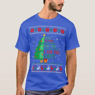 Ik ben de grappige kerstkerst in de lelijke kerst. t-shirt
