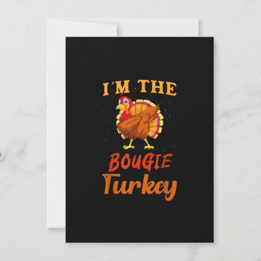 Ik ben de grappige Thanksgiving van Bougie Turkey  Kaart (Voorkant)