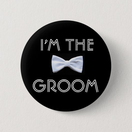 Ik ben de Groom Button (Voorkant)
