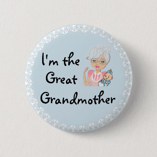 Ik ben de grootmoeder ronde button 5,7 cm