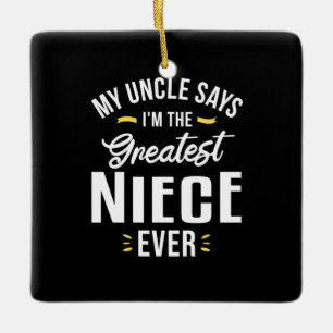 Ik ben de grootste nicht ooit keramisch ornament