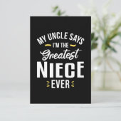 Ik ben de grootste nicht ooit RSVP kaartje (Staand voorkant)