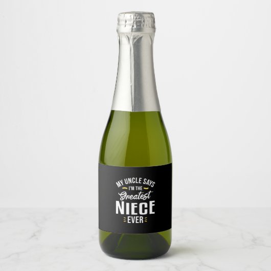 Ik ben de grootste nicht ooit sparkling wijnetiket (Voorkant)