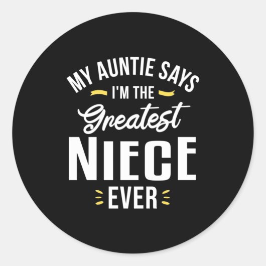 Ik ben de grootste nichtesvers ronde sticker (Voorkant)