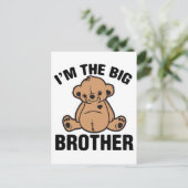 Ik ben de grote broer briefkaart (Staand voorkant)