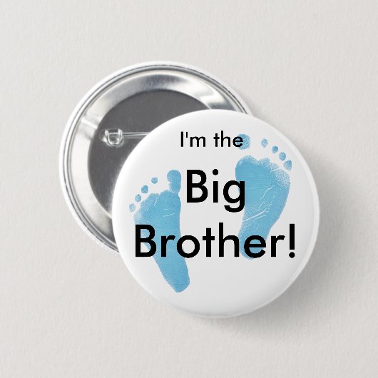 Ik ben de grote broer ronde button 5,7 cm (Voorkant /achterkant)