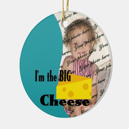 Ik ben de Grote Kaas / Foto Keramisch Ornament (Links)