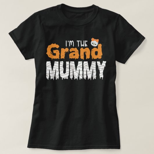 Ik ben de Grote Mummy Funny Grandma Familie Hallow T-shirt (Design voorkant)