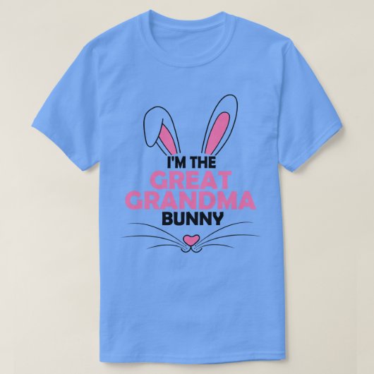 Ik ben de grote oma Bunny Graphic Cute Ea T-shirt (Design voorkant)