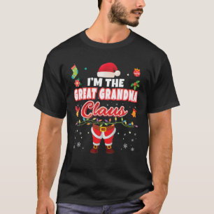 Ik ben de grote oma Claus Matching Family Merry T-shirt