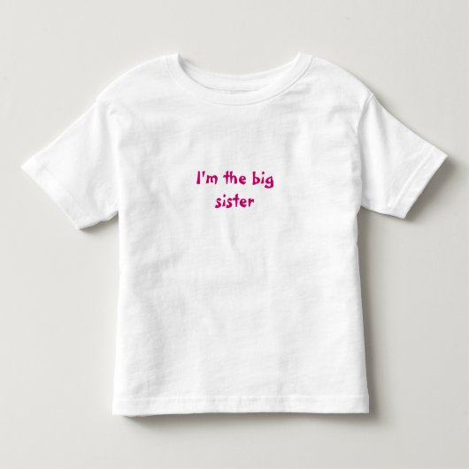Ik ben de grote zus kinder shirts (Voorkant)