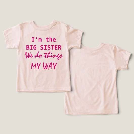 Ik ben de grote zuster (Ontwerp Voorkant & Achterkant)