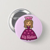 Ik ben de grote zuster ronde button 5,7 cm (Voorkant /achterkant)