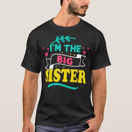 Ik ben de grote zuster t-shirt (Voorkant)