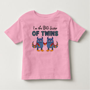 Ik ben de grote zuster van Twins Kinder Shirts
