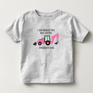 Ik ben de grote zusterconstructeur NAAM Kinder Shirts