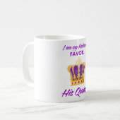 Ik ben de gunst van mijn man koffiemok (Voorkant links)