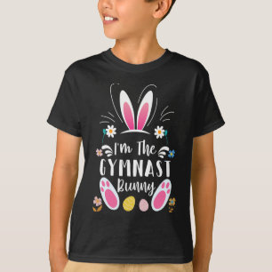 Ik ben de Gymnast Bunny Matching Family Easter Par T-shirt